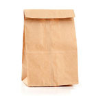 식품 포장을 위한 Kraft 주문을 받아서 만들어진 자연적인 종이 봉지, 보통 갈색 포장지 주머니