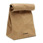 식품 포장을 위한 Kraft 주문을 받아서 만들어진 자연적인 종이 봉지, 보통 갈색 포장지 주머니
