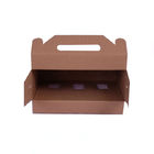 포장하는 자동 닫히는 선물 종이상자, 창을 가진 물결 모양 두꺼운 종이 상자
