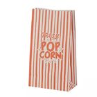 paper Popcorn Bags Customized 사육제 임금 종이 봉지 빨강과 백색 1개 온스 팩