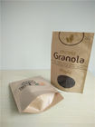 음식 급료 주문을 받아서 만들어진 종이 봉지는 브라운 Kaft 종이 커피 포장을 위로 서 있습니다