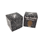 고품질 맞춤형 사각형 검은 종이 상자 특수 전면 구멍 창문 음식 포장 흰색 고지 선물 상자