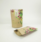 맞춤형 환경 친화적 인 Kraft 종이 커피 차 파우더 견과류 애완 동물 식품 생분해 가능한 지퍼 마이러 종이 포장 가방