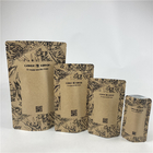 프로모션 스탠드업 포스 식품 등급 열 봉인 인쇄 바이오 분해성 사용자 지정 식품 크래프트 종이 가방 칩