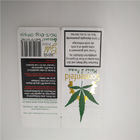 Hotstamped 백색은 CBD 잎 종이 봉지, 담배 CBD 잎을 위해 포장하는 Kraft 종이를 주문을 받아서 만들었습니다