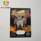 3D 코뿔소 물집 카드 밀어주는 리비도를 위한 포장 코뿔소 12 코뿔소 11 Mens 성적인 보충교재