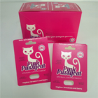 콘테이너 탄알로 포장하는 UV 효력 분홍색 고양이 서류상 카드 캡슐 물집