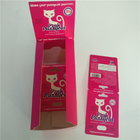 콘테이너 탄알로 포장하는 UV 효력 분홍색 고양이 서류상 카드 캡슐 물집