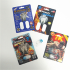 코뿔소 69 3d 렌즈 모양 팩 카드 환경 친화적인을 포장하는 남성 증진 알약