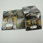코뿔소 7는 5000 3D 서류상 남성 성적인 알약 전시 상자를 포장하는 물집 카드를 요약합니다