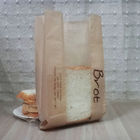 빵/우유 Kraft 종이 봉지는 명확한 창을 가진 다 층을 박판으로 만들었습니다
