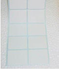 백색 장방형 종이 접착성 스티커는 목록에서 Unprinted 레테르를 붙입니다