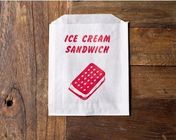 주문을 받아서 만드는 땅콩/아이스크림 샌드위치 포장 음식 종이 봉지 인쇄