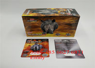9개 x 광택 있는 지상 끝마무리에 12cm를 포장하는 코뿔소 69 물집 카드