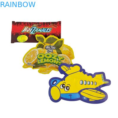 식용 3.5g 마일러 봉지 Ziplock 특수 모양 과자 허브 비스키트 고무 포장