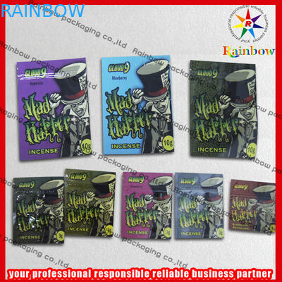 알루미늄 호일 지퍼로 재생되는 초본 향 Zip 비닐 봉투