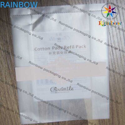 튼튼한 알루미늄 호일 화장용 포장 부대는 주머니를 위로 서 있습니다