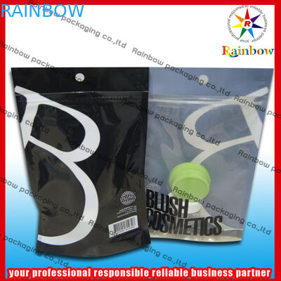 로션을 위한 밑바닥 삼각천을 가진 Comestic 지플락 플라스틱 포장 부대