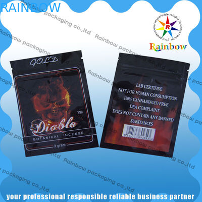 Down2earth/위로 Geeked/Diablo 금 방습 초본 향 Zip 비닐 봉투