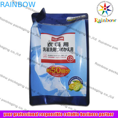 OPP는 세제를 위한 알루미늄 호일 주머니 포장 부대를 위로 서 있습니다