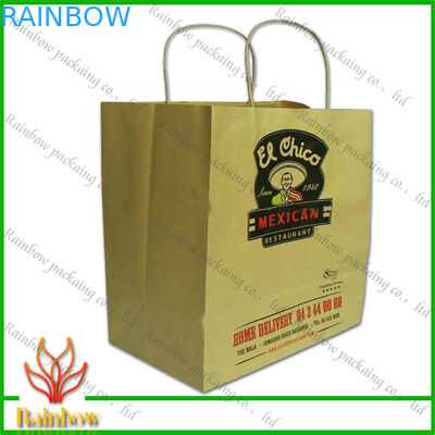 손잡이와 아름다운 디자인을 가진 서류상 쇼핑 백을 나르십시오