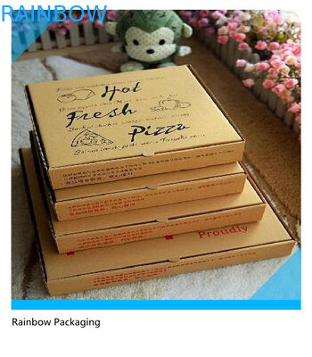 인쇄 표면에 Foldable 피자 종이상자 포장을 나르십시오