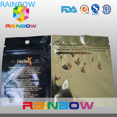 편평한 3개의 측은 hange 구멍을 가진 mylar 포일 지퍼를 밀봉했습니다