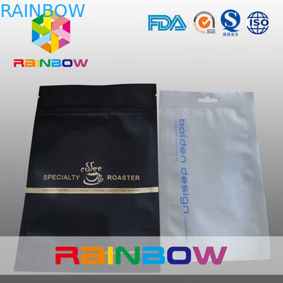 편평한 3개의 측은 hange 구멍을 가진 mylar 포일 지퍼를 밀봉했습니다