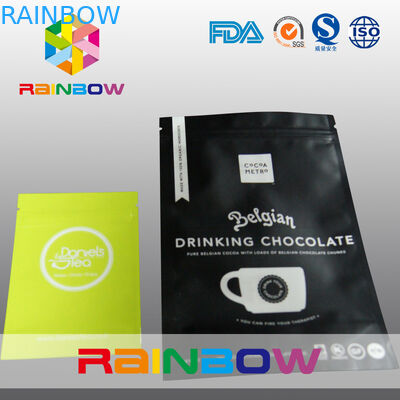 편평한 3개의 측은 hange 구멍을 가진 mylar 포일 지퍼를 밀봉했습니다