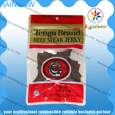 열 밀봉된 명확한 창 가득 차있는 인쇄를 포장하는 음식 급료 포일 부대