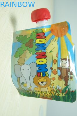 가득 차있는 인쇄로 포장하는 주문 물자 유아식 알루미늄 호일 주둥이 주머니