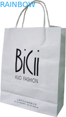 그램 재사용할 수 있는 로고에 의하여 인쇄되는 물색 종이 봉지 포장 백색 110