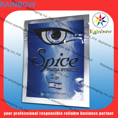 초본 향 포장을 위한 100개 미크론 알루미늄 호일 부대 애완 동물/알루미늄/PE