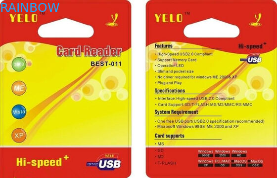 카드 판독기 포장을 위해 포장하는 주문 로고 공간 물집 팩