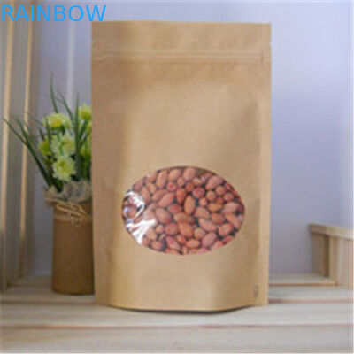 명확한 창에 의하여 주문을 받아서 만들어지는 종이 봉지, 지퍼 브라운 종이 봉지