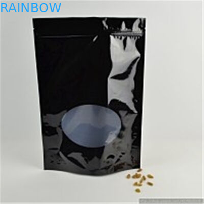 알루미늄 호일 주머니, 명확한 창 호두/식사 포장 부대를 지퍼로 잠그십시오