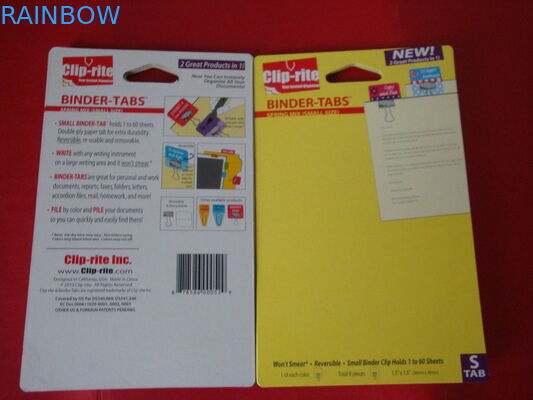 유럽 걸림새 구멍을을 위한 포장하는 다채로운 물집 카드는 패킹을 가위로 자릅니다