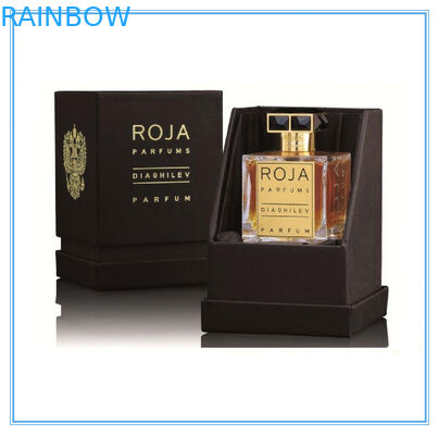 바닥에 재상할 수 있는 아트지 자주색 향수 포장 상자