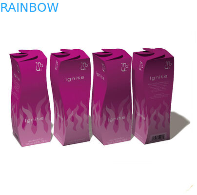 전시를 위한 350 그램 백지를 포장하는 빨간 화장품 종이상자