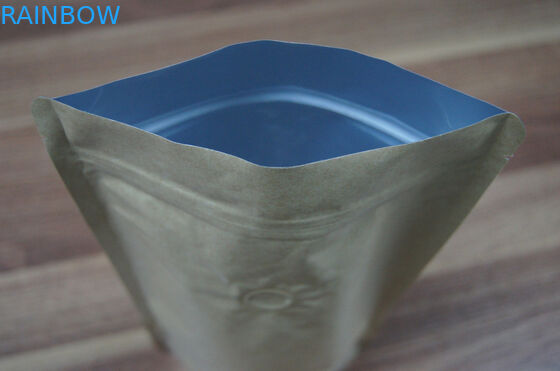 광택 있는 보통 은은 식품 포장을 위한 포일 주머니 포장 Ziplock를 위로 서 있습니다