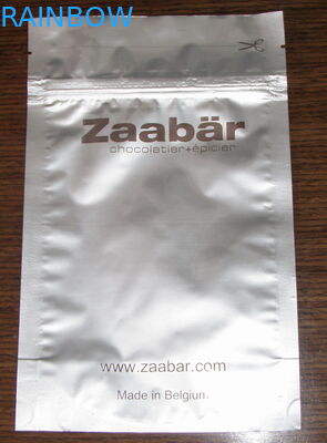 작은 초콜렛 포일 포장 부대는, 3 옆 물개 편평한 알루미늄 호일 주머니를 은도금합니다