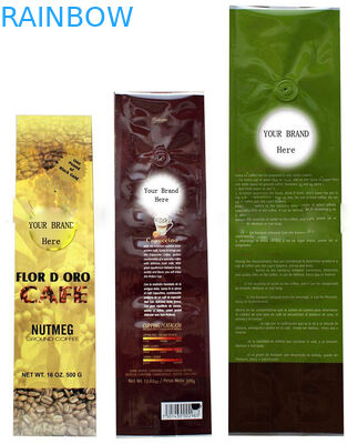 기체 제거 벨브 측 삼각천으로 포장하는 주문 커피 콩 플라스틱 주머니