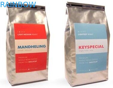 편평한 바닥 광택이 없는 끝 알루미늄 호일 주머니, 는 주석 동점 커피 포장 부대