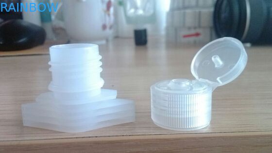 오렌지 주스 음료 포장을 포장하는 주문 하늘색 플라스틱 주둥이 주머니