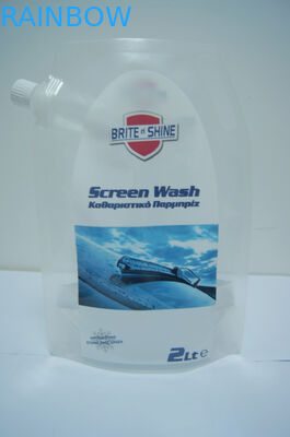 2개 리터 투명한 플라스틱은 포장하는 주머니 스크린 세척을 위로 서 있고/세척 포장을 위한 주둥이 부대를 위로 서 있습니다