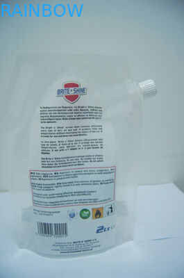 2개 리터 투명한 플라스틱은 포장하는 주머니 스크린 세척을 위로 서 있고/세척 포장을 위한 주둥이 부대를 위로 서 있습니다