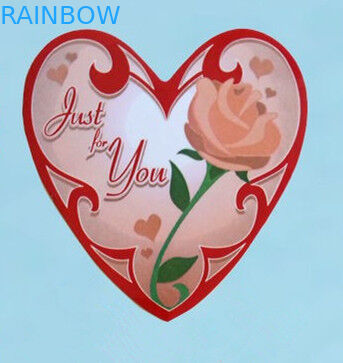 만화 본을 가진 심혼 모양 노트북 자동 접착 스티커