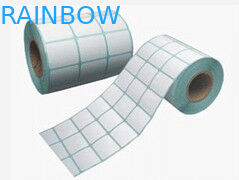 백색 장방형 종이 접착성 스티커는 목록에서 Unprinted 레테르를 붙입니다