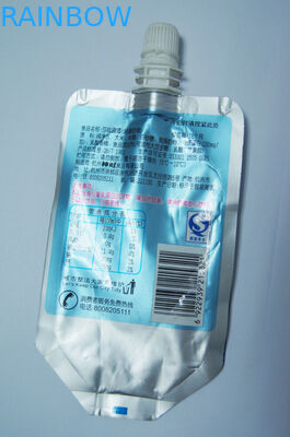 150ml 포도주 포장을 위해 포장하는은 알루미늄 호일 편평한 주둥이 주머니