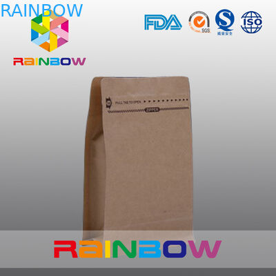 육포 포장을 위한 브라운 주문을 받아서 만들어진 자연적인 종이 봉지
